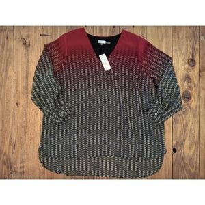 Calvin Klein Blouse 2x NWT